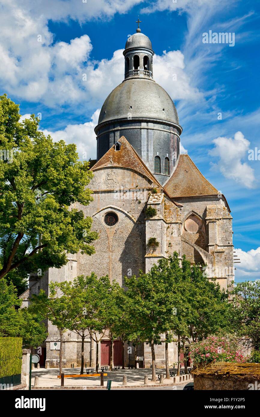 Francia, Seine et Marne, Provins, elencato come Wold Patrimonio dell'UNESCO, Saint Quiriace chiesa Foto Stock