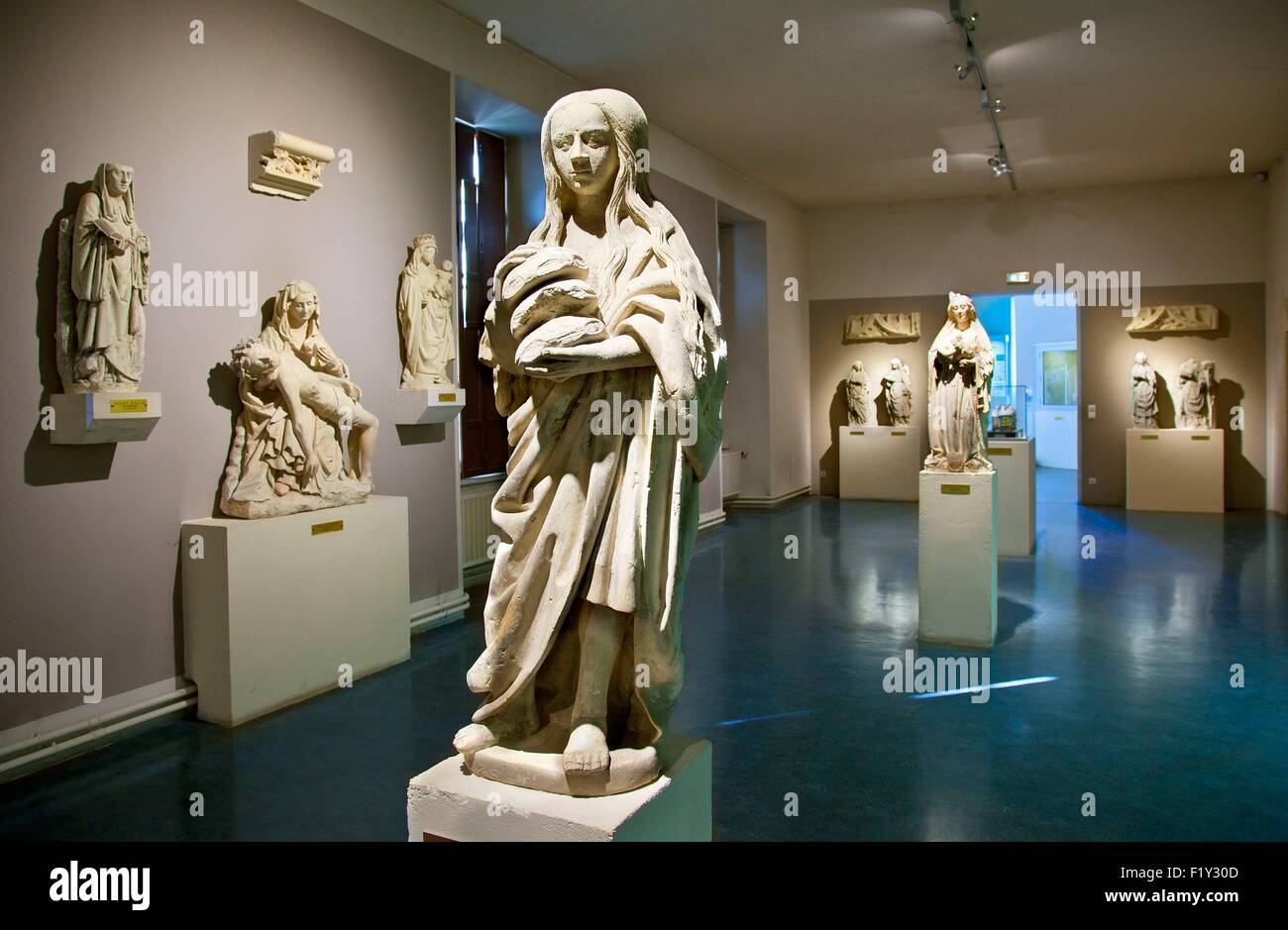 Francia, Marne, Reims, Saint Remi Museum Foto Stock