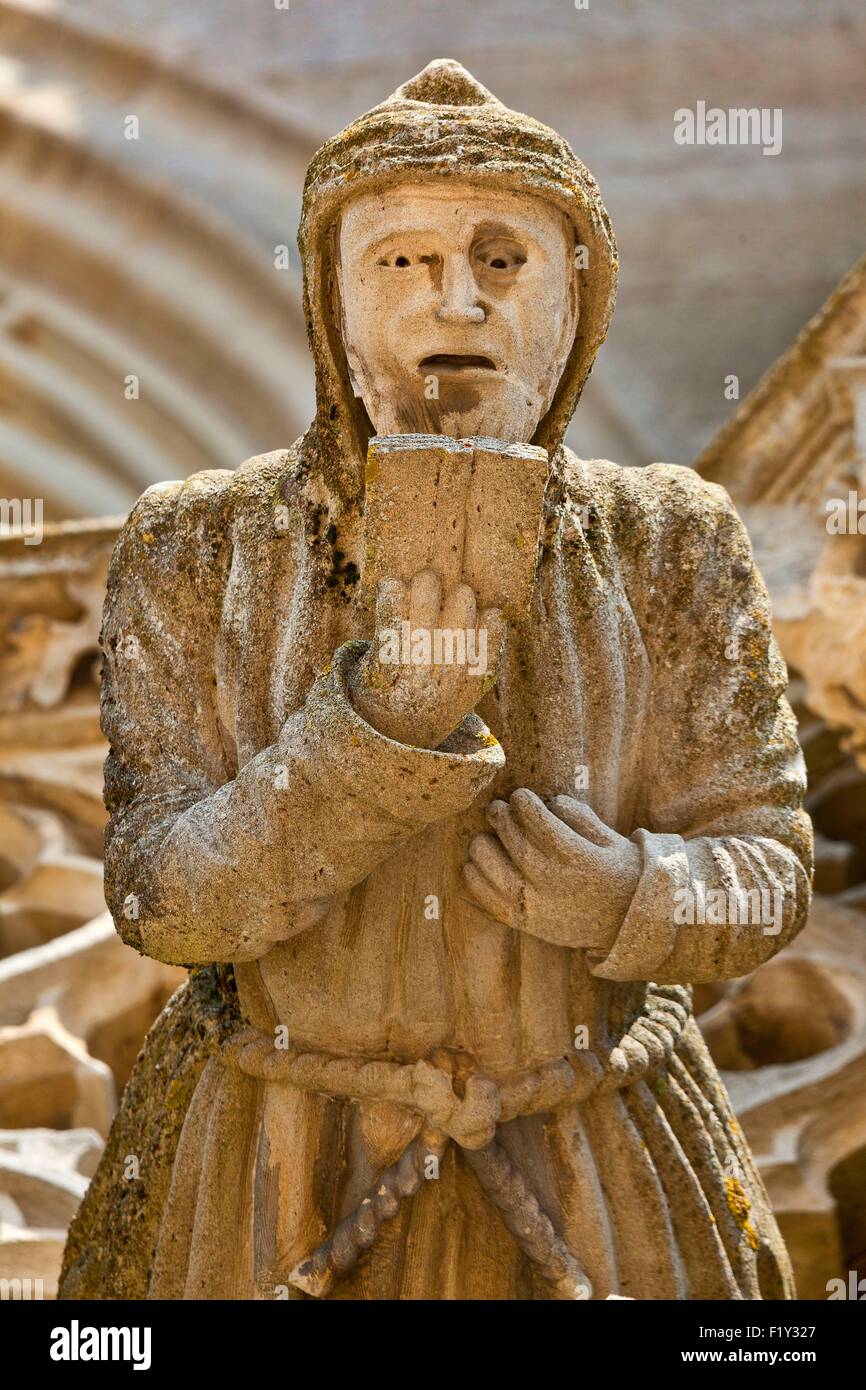 Francia, Marne, l'Epine, fermata sulla via di San Giacomo sono classificati come patrimonio mondiale dall'UNESCO, la basilica di Notre Dame Foto Stock