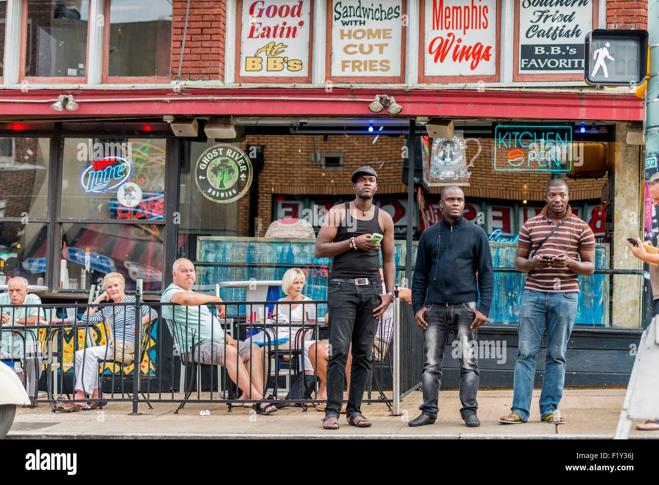 Stati Uniti, Tennessee, Memphis, Beale Street Foto Stock