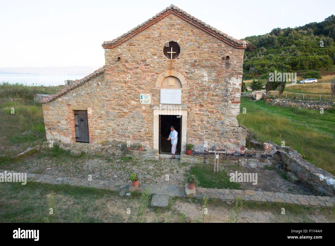 L'Albania, la Pointe Rodonit, Shen Antoni, la chiesa di Sant'Antonio Foto Stock