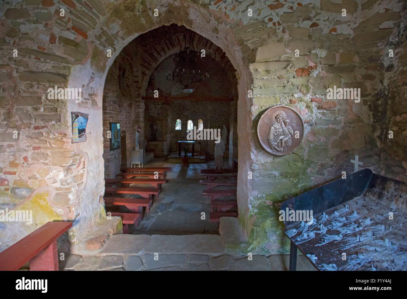 L'Albania, la Pointe Rodonit, Shen Antoni, la chiesa di Sant'Antonio Foto Stock