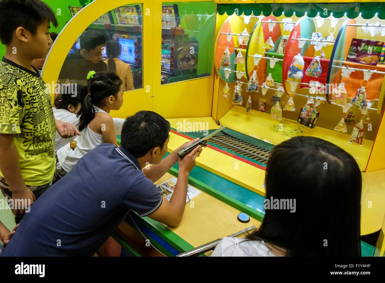 Il Vietnam, Ho Chi Minh City, il centro commerciale Mall, kids area giochi Foto Stock