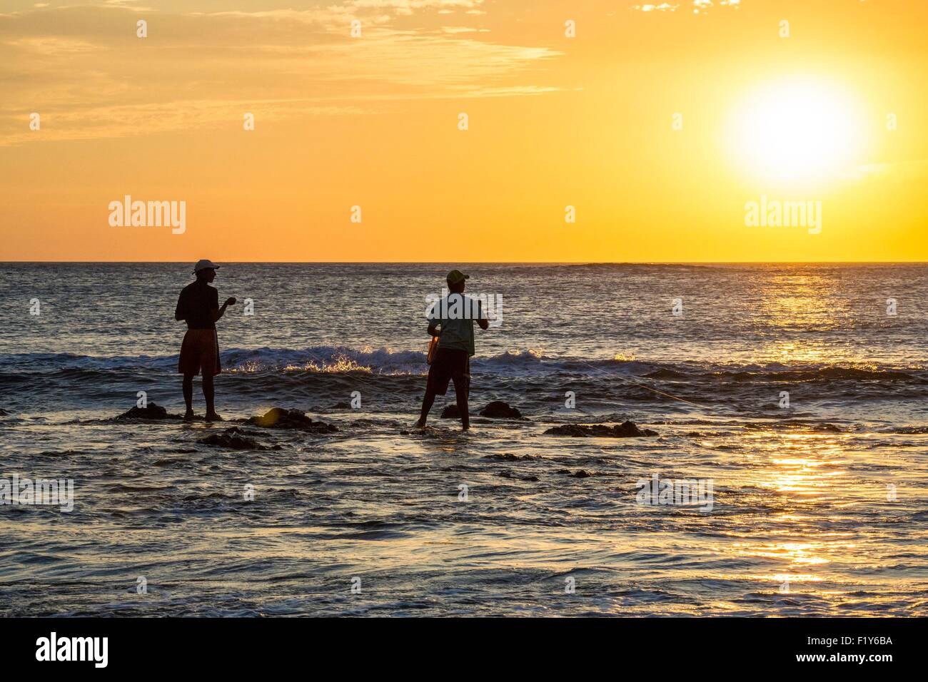 Costa Rica, provincia di Guanacaste, Nicoya peninsula, vicino a Tamarindo, Playa Avellana Foto Stock