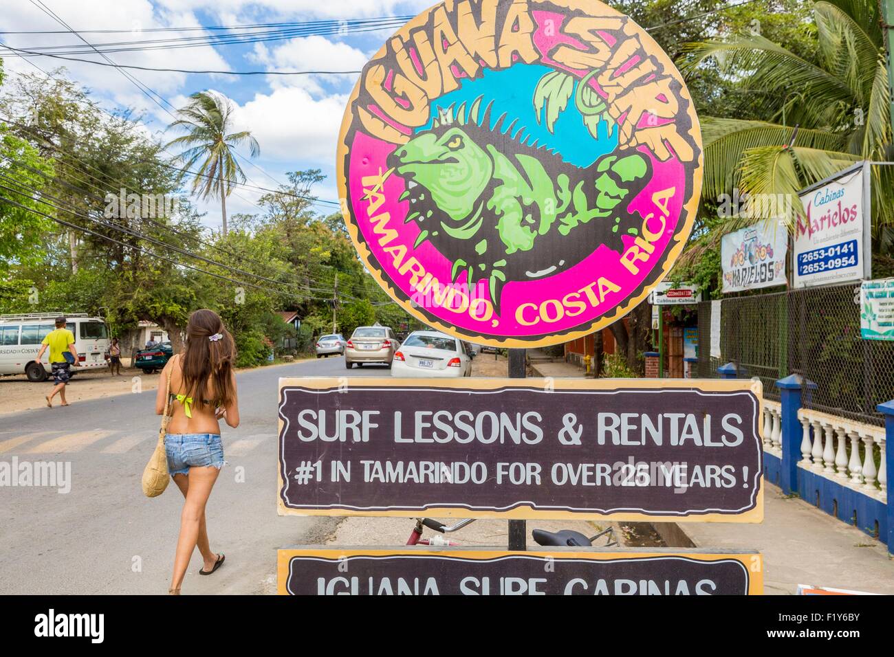 Costa Rica, provincia di Guanacaste, Nicoya peninsula, Tamarindo Foto Stock