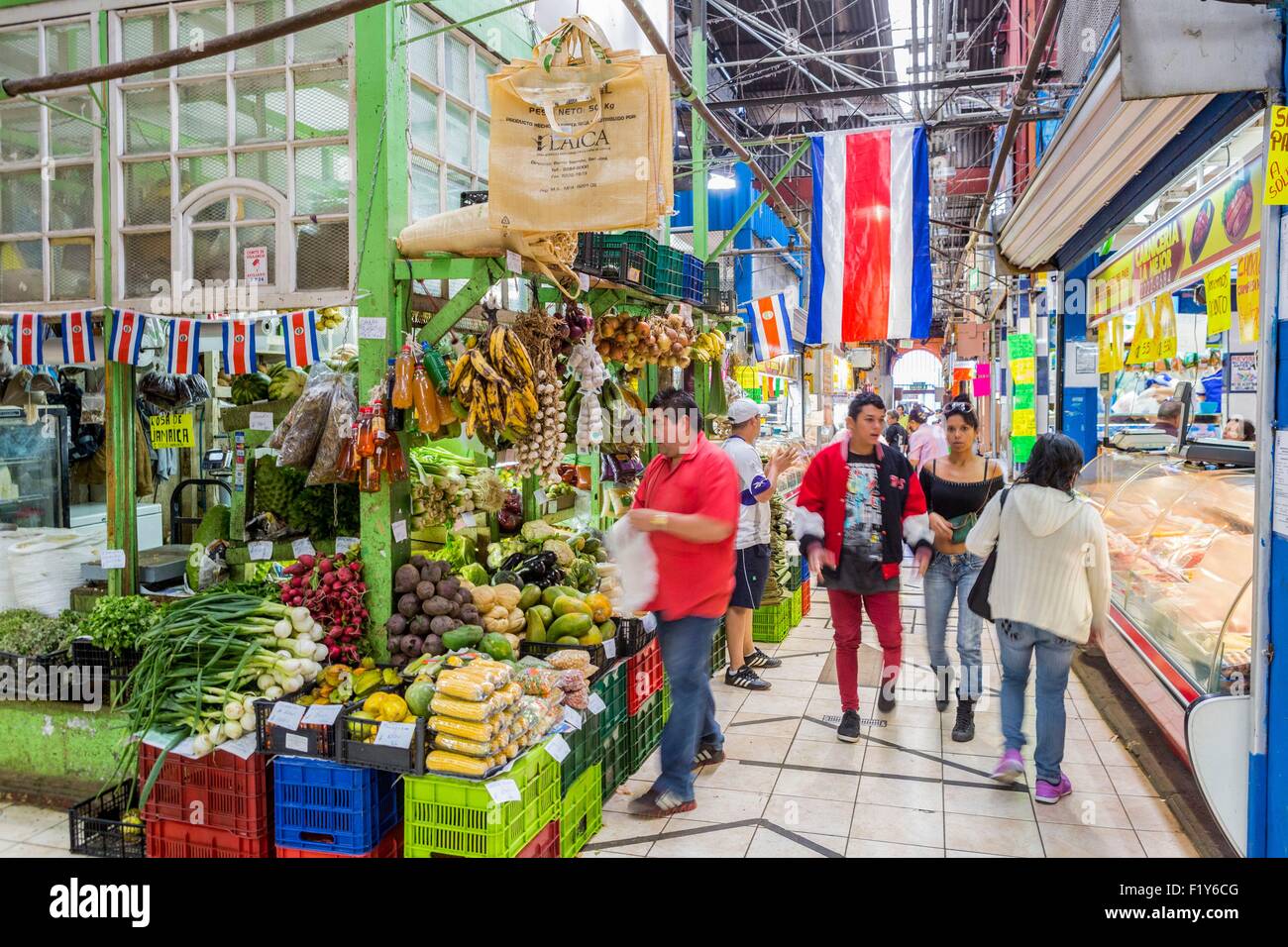 Costa Rica, San Jose, downtown, central mercado (Mercato Centrale) Foto Stock