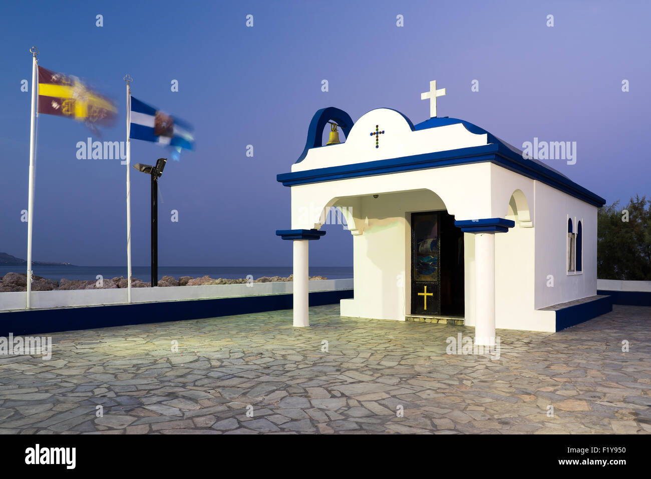 Cappella dei Dodici Apostoli (St Apostoli) Faliraki Grecia DODECANNESO Isole RODI Europa Foto Stock