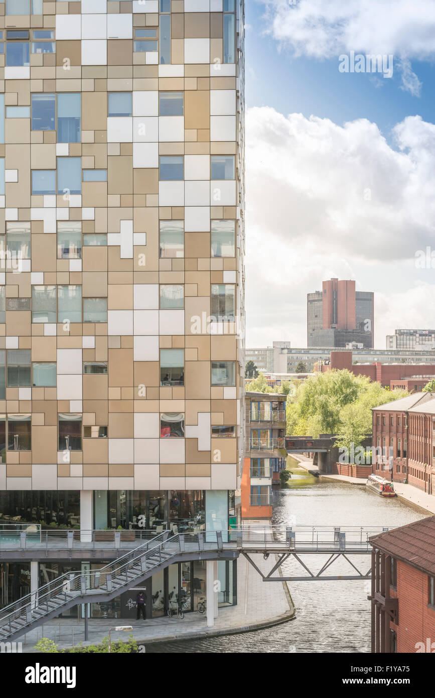 Il Cubo edificio, Birmingham, Inghilterra Foto Stock