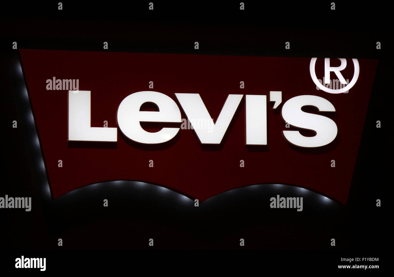 Markenname: 'Levis', Dezember 2013, Berlino. Foto Stock