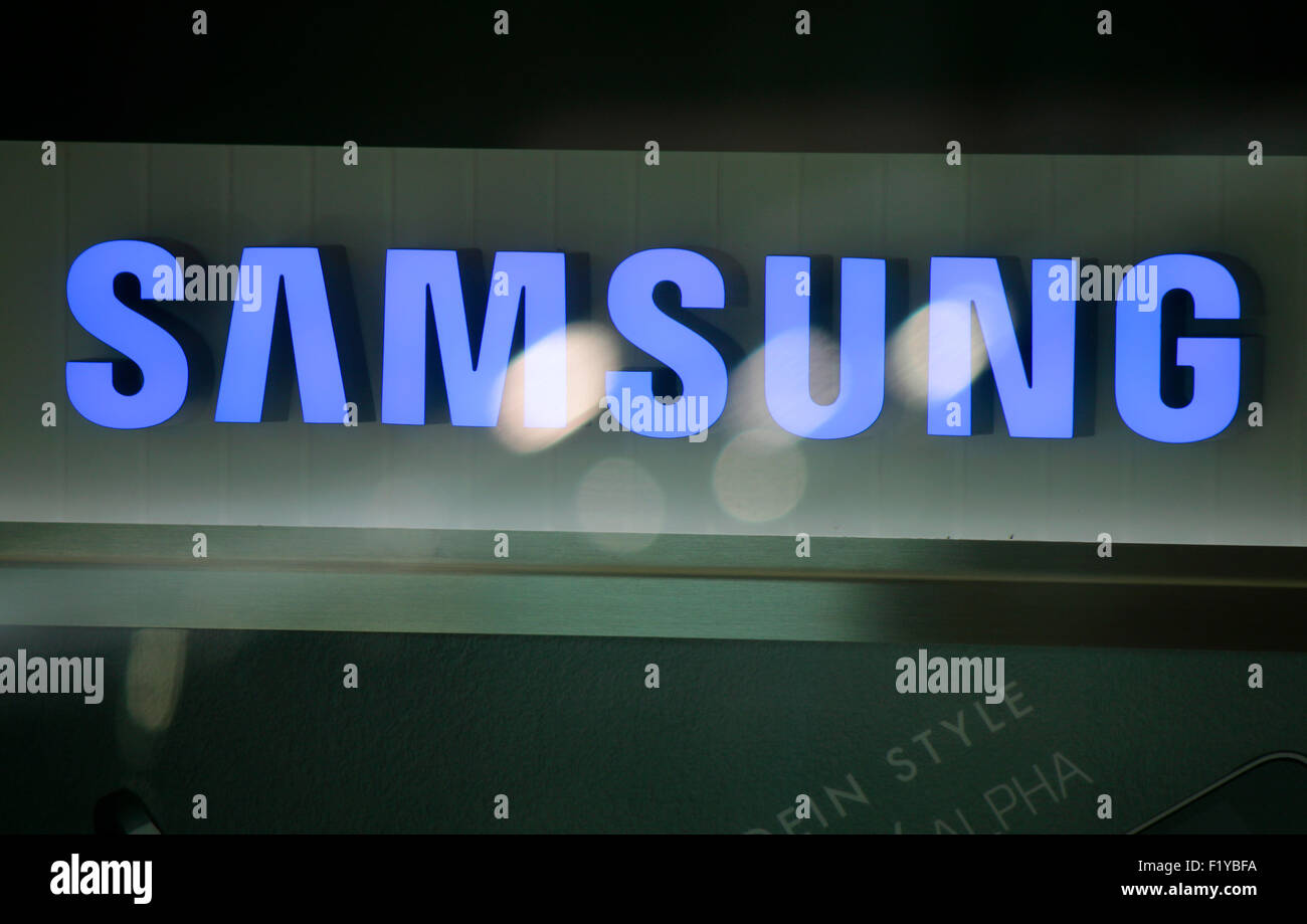 Markennamen: 'Samsung', Berlino. Foto Stock