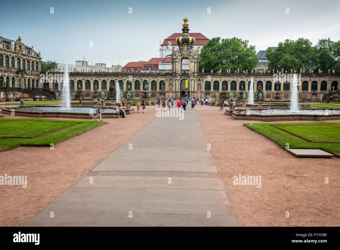 Lo Zwinger (Dresdner Zwinger), Altstadt, Dresda, Sassonia, Germania, Europa Foto Stock