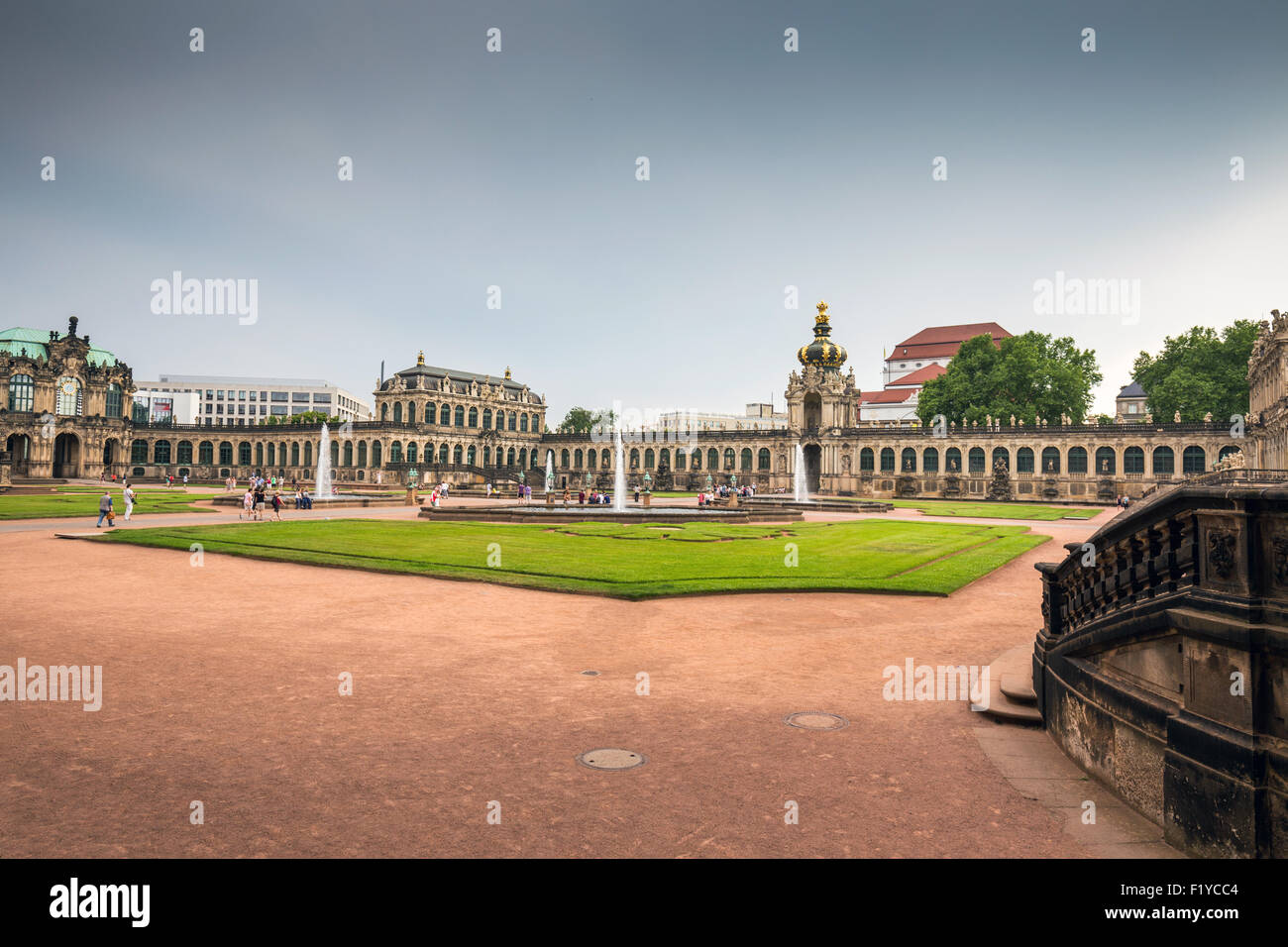 Lo Zwinger (Dresdner Zwinger), Altstadt, Dresda, Sassonia, Germania, Europa Foto Stock