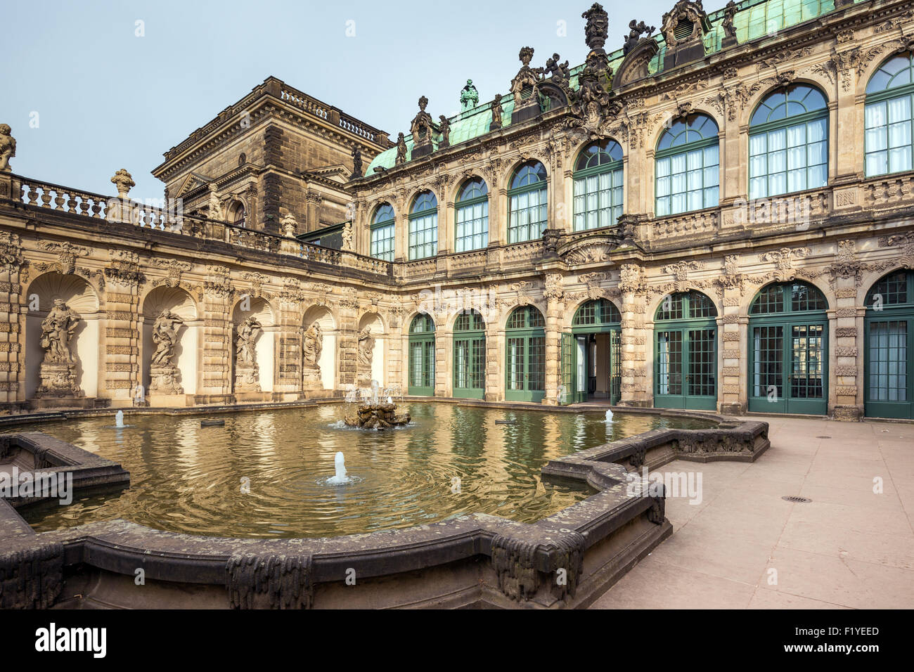 Lo Zwinger (Dresdner Zwinger), Altstadt, Dresda, Sassonia, Germania, Europa Foto Stock