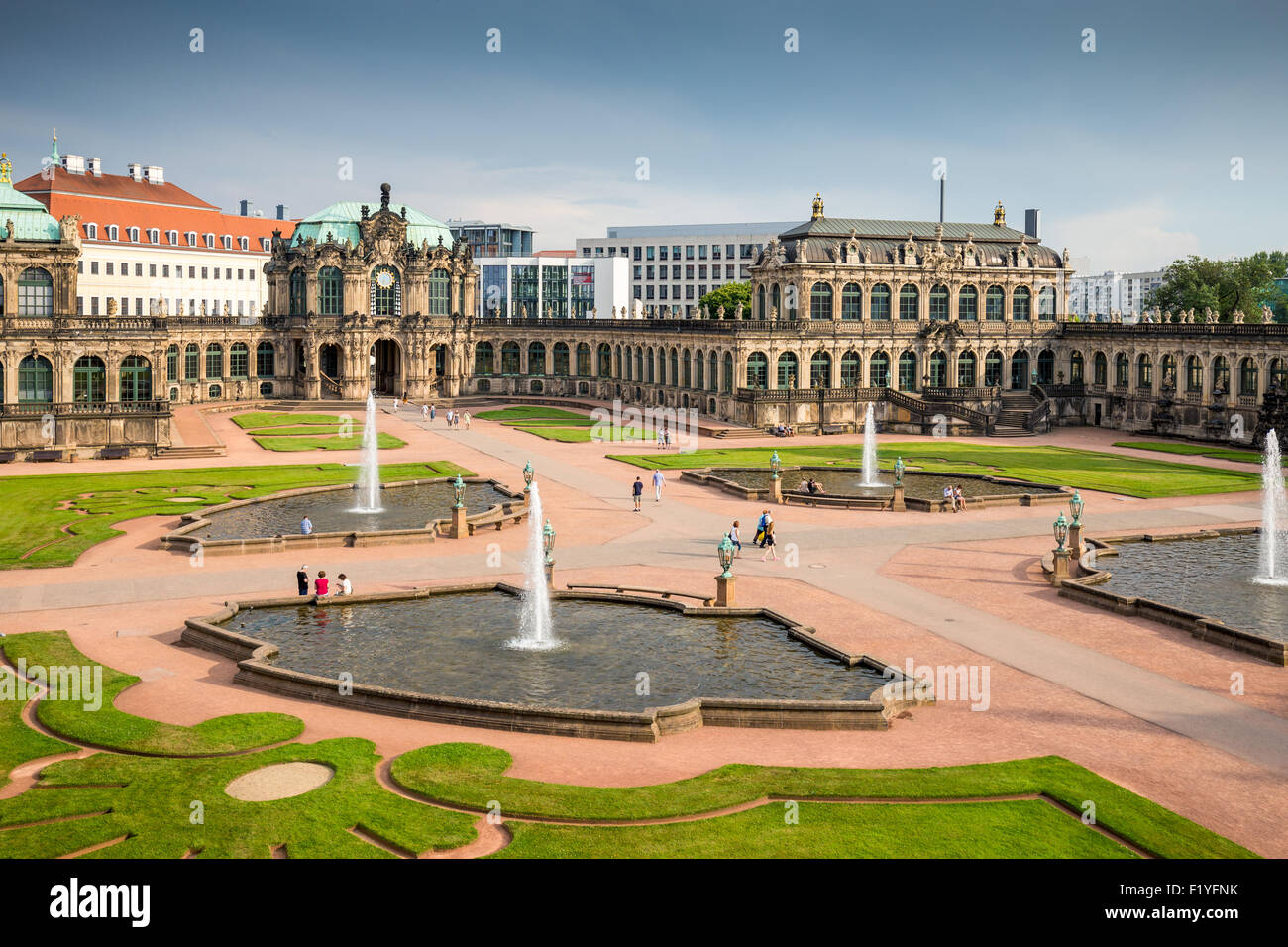 Lo Zwinger (Dresdner Zwinger), Altstadt, Dresda, Sassonia, Germania, Europa Foto Stock