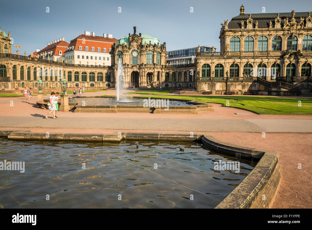 Lo Zwinger (Dresdner Zwinger), Altstadt, Dresda, Sassonia, Germania, Europa Foto Stock