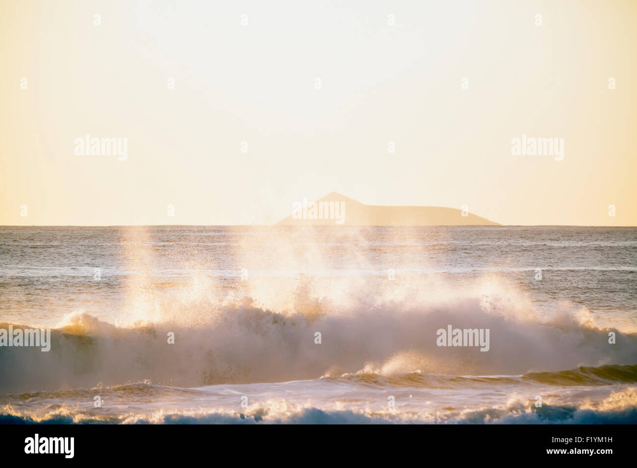 Spiaggia,nebbia,Hawaii,Kauai,Scenic,Barking Sands Foto Stock