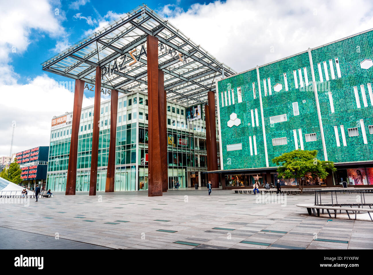 Vista Giorno della piazza di Eindhoven Foto Stock