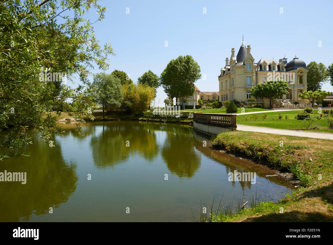 Cahateau Grand Barrail Hotel, Saint Emilion, Gironde, Aquitania, in Francia, in Europa Foto Stock