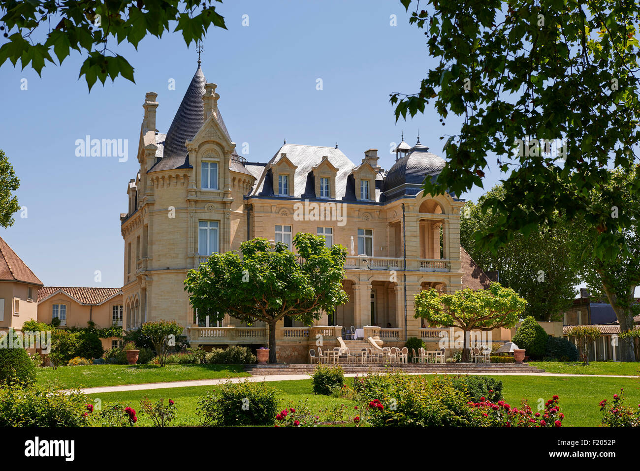 Cahateau Grand Barrail Hotel, Saint Emilion, Gironde, Aquitania, in Francia, in Europa Foto Stock