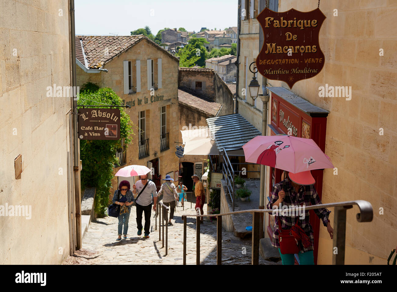 Saint Emilion, Gironde, Aquitania, in Francia, in Europa Foto Stock