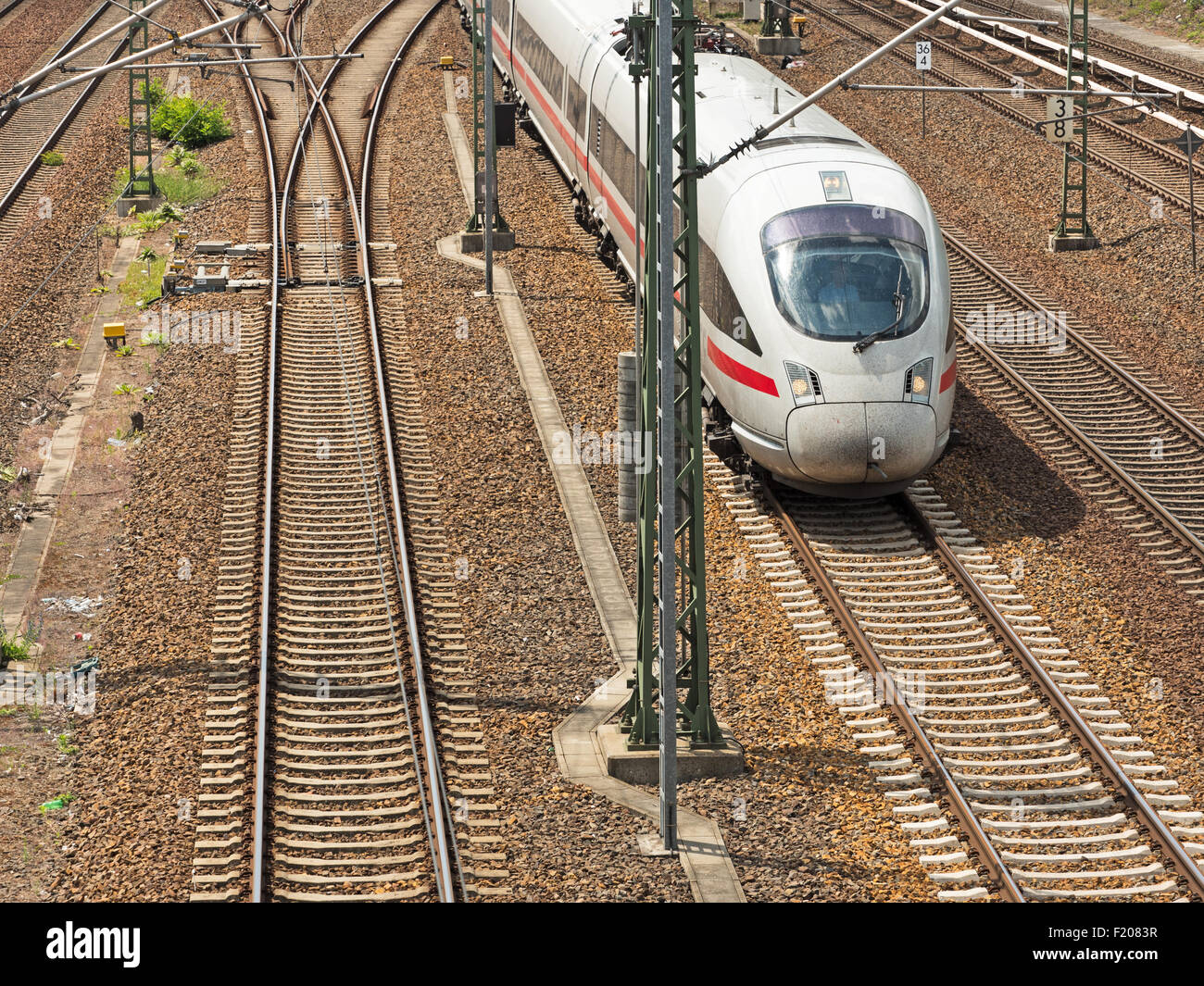 Il Ghiaccio Zug auf gerader Strecke Foto Stock