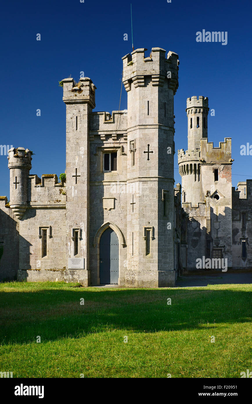 L'Irlanda, nella contea di Carlow, Duckett di Grove, rovine del XVIII XIX e agli inizi del XX secolo home della Duckett famiglia. Foto Stock