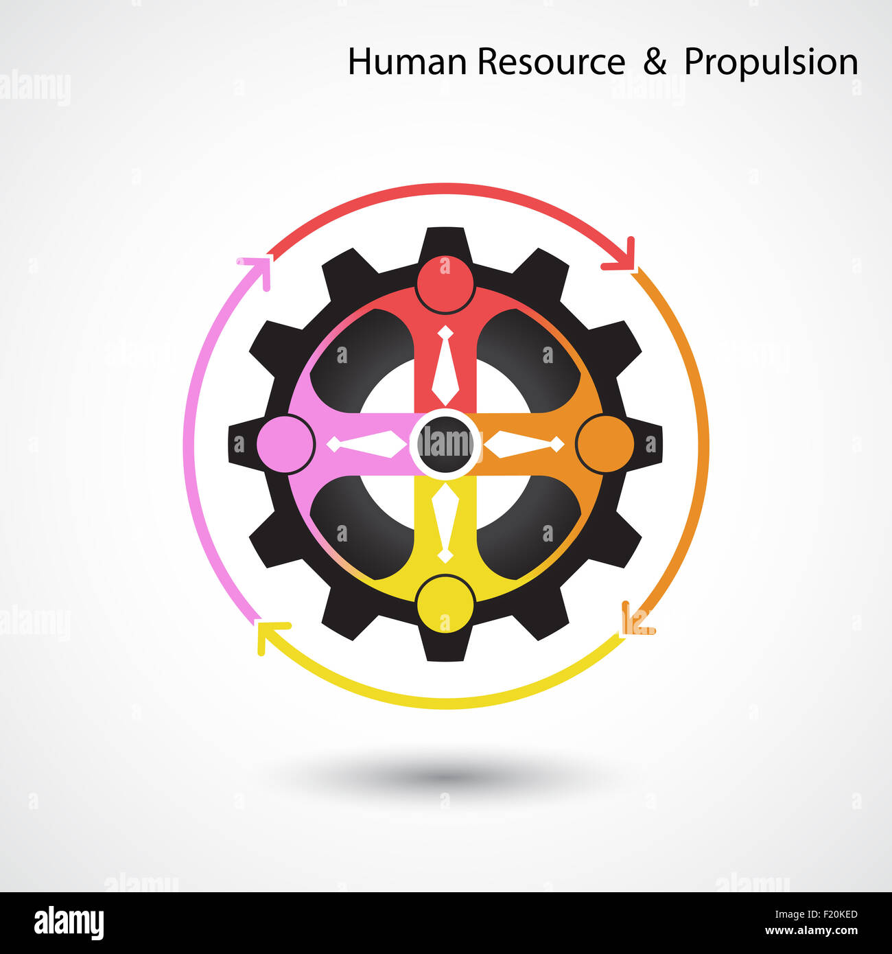 Risorse umane e business & industriale il concetto di propulsione. Foto Stock