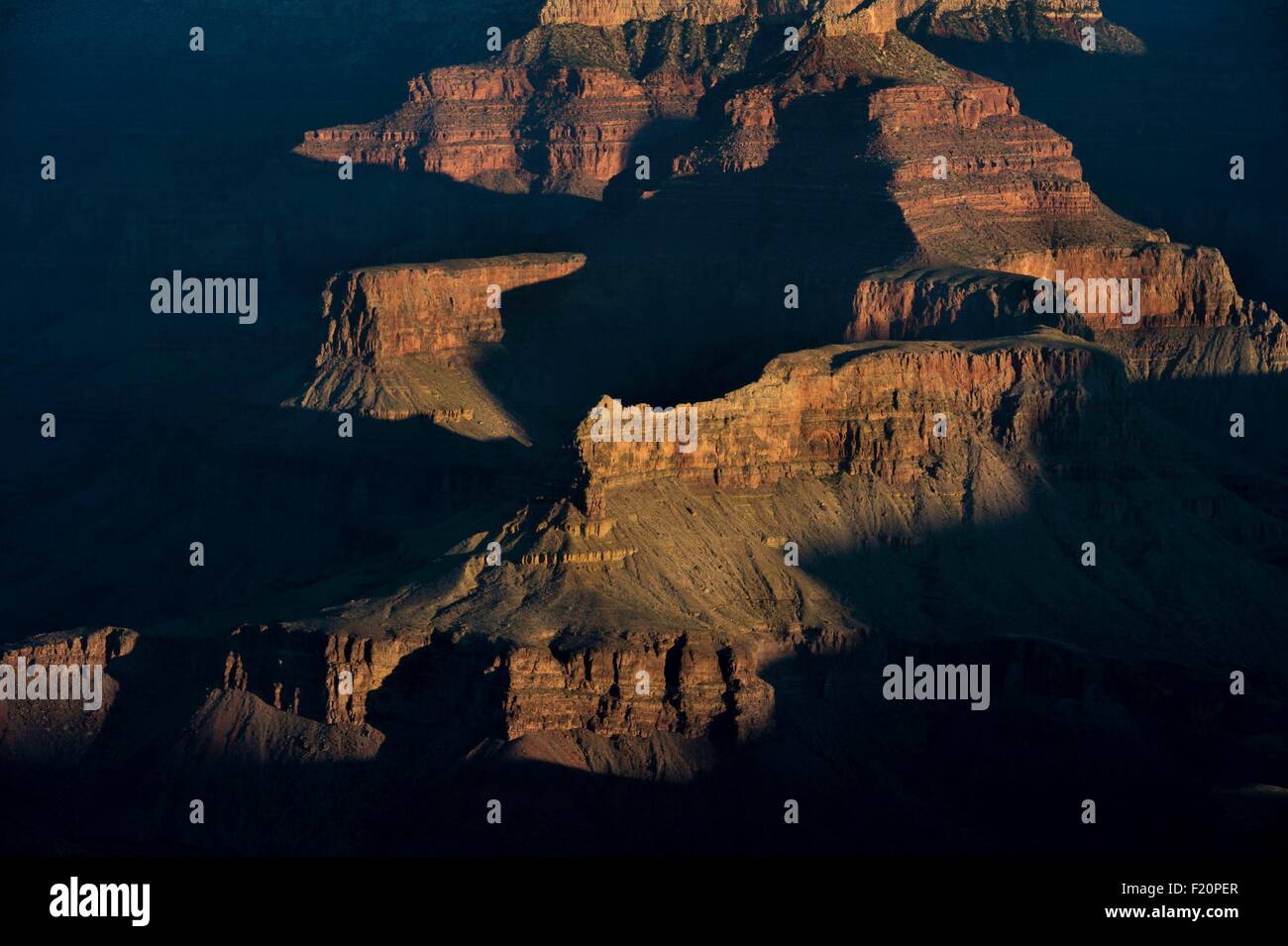 Stati Uniti, Arizona, il Parco Nazionale del Grand Canyon, classificato come patrimonio mondiale dall' UNESCO Foto Stock