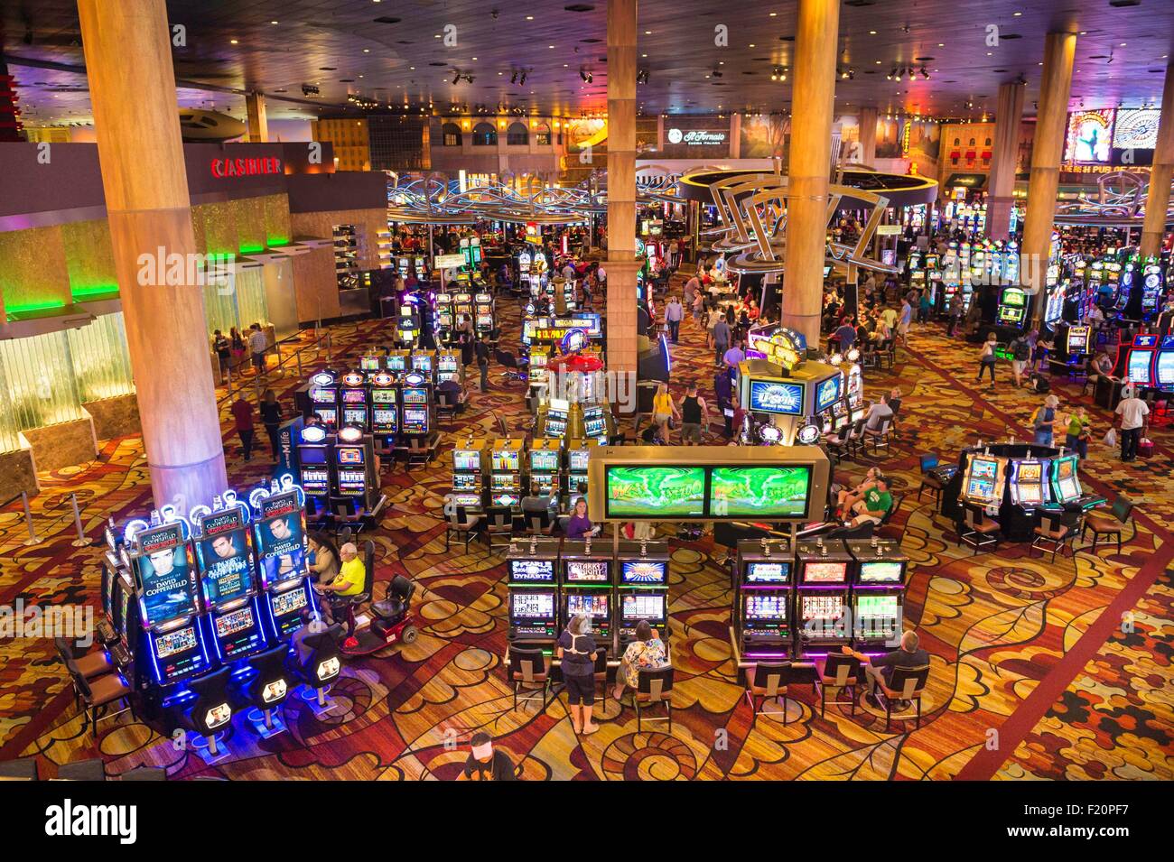 Stati Uniti, Nevada, Las Vegas Strip, Harrah's Las Vegas Hotel e Casino Foto Stock