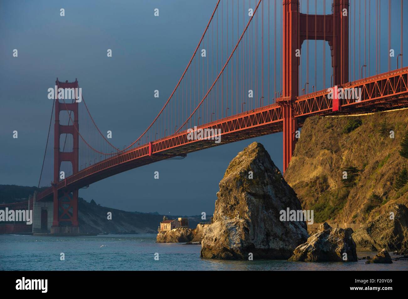 Gli Stati Uniti, California, San Francisco Golden Gate Bridge Foto Stock