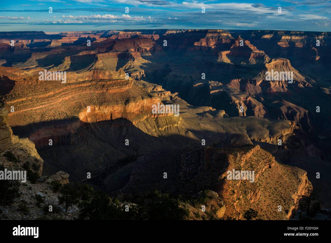 Stati Uniti, Arizona, il Parco Nazionale del Grand Canyon, classificato come patrimonio mondiale dall' UNESCO Foto Stock