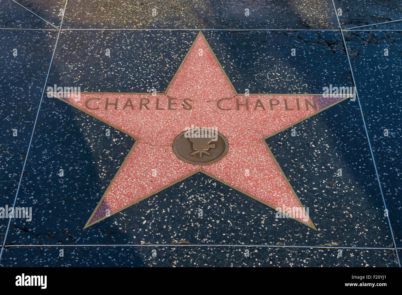 Gli Stati Uniti, California, Los Angeles, Hollywood, Hollywood Boulevard, stella sulla Hollywood Walk of Fame Foto Stock
