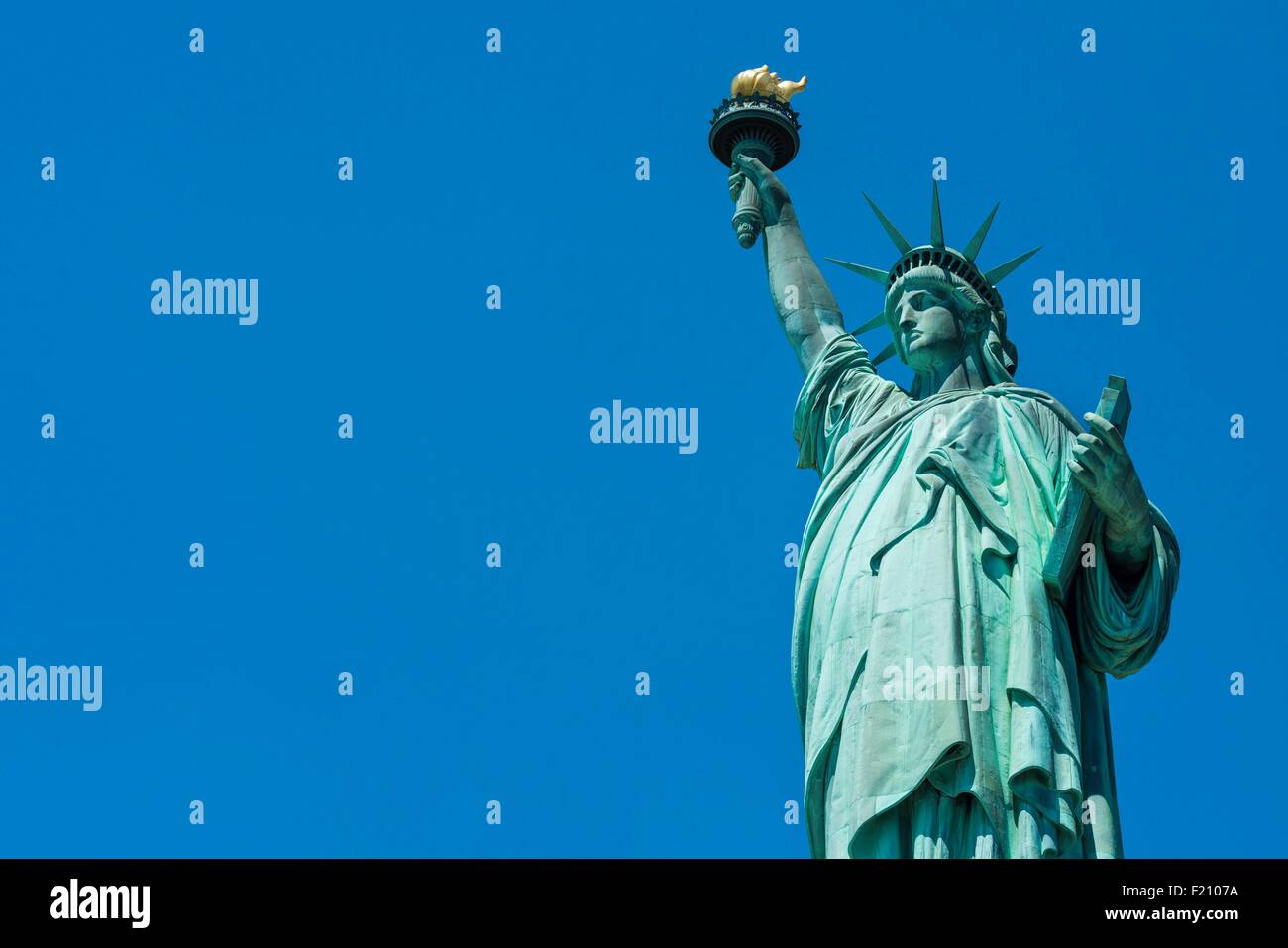 Stati Uniti, New York City, Manhattan Liberty Island, classificato come patrimonio mondiale dall'UNESCO, la Statua della Libertà Foto Stock