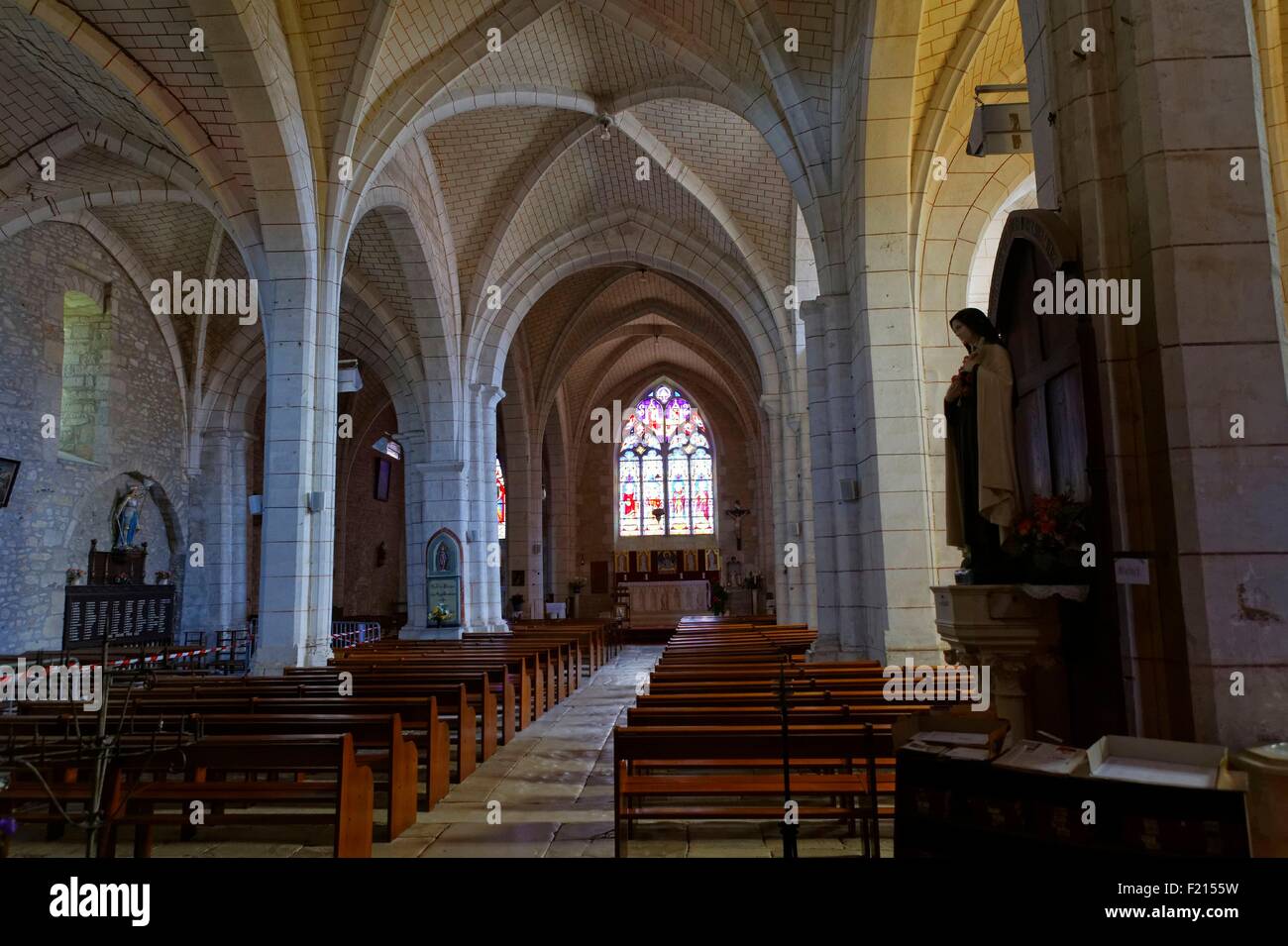 Francia, Vienne, Charroux, chiesa di Saint Sulpice Foto Stock