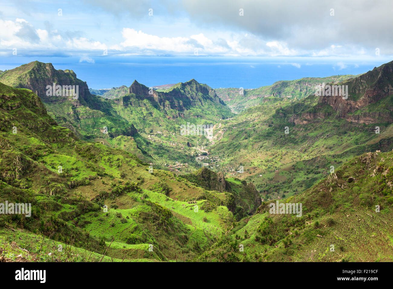 Serra Malagueta montagne nell'isola di Santiago Capo Verde - Cabo Verde Foto Stock