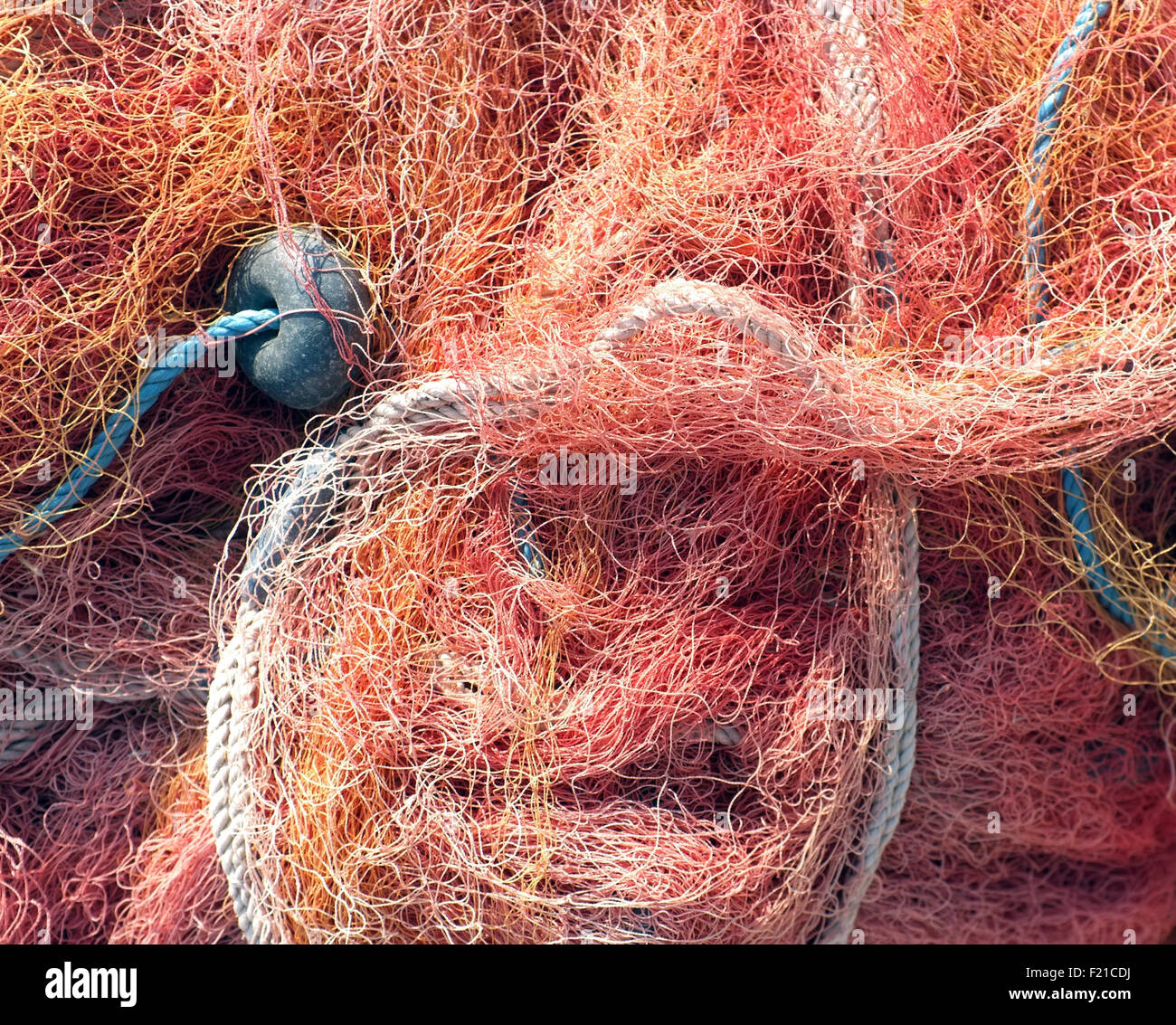 Immagine ravvicinata di pescatori del net Foto Stock