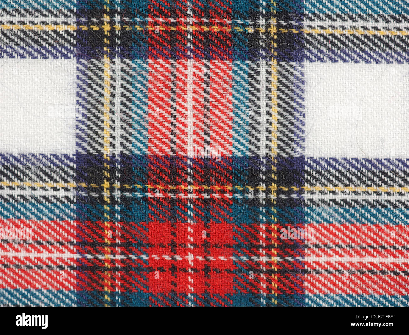 Tessuto di tartan texture swatch utili come uno sfondo Foto Stock