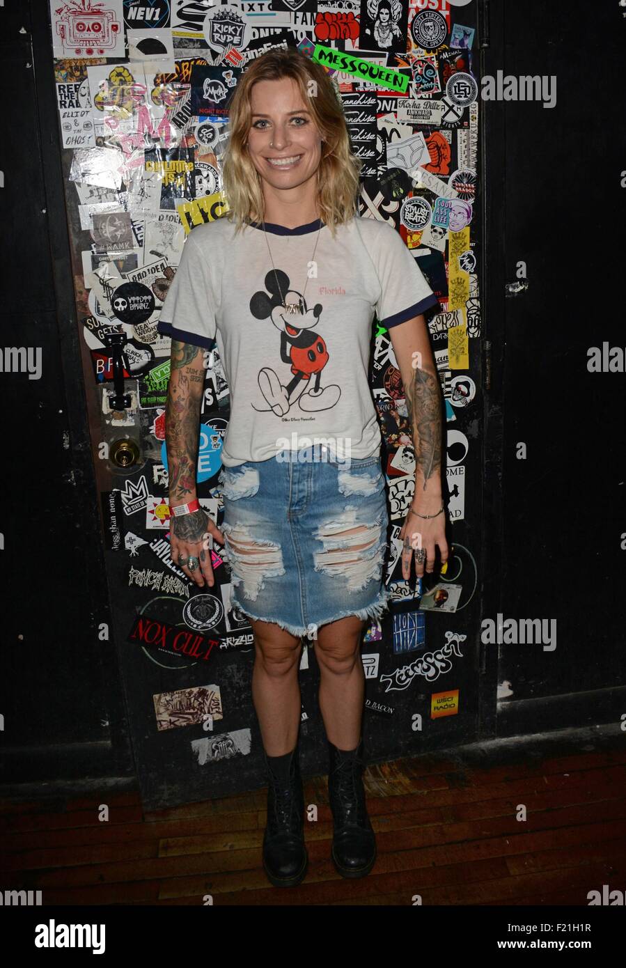 New York, NY, STATI UNITI D'AMERICA. 9 Sep, 2015. Il Gin Wigmore sul palco di Gin Wigmore il sangue al Tour di osso, Webster Hall di New York, NY, 9 settembre 2015. Credito: Derek Storm/Everett raccolta/Alamy Live News Foto Stock