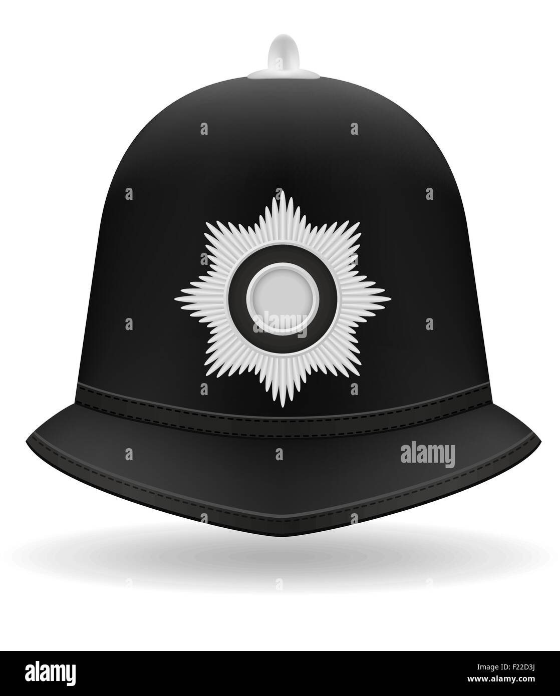 La polizia di Londra casco illustrazione vettoriale isolati su sfondo bianco Illustrazione Vettoriale