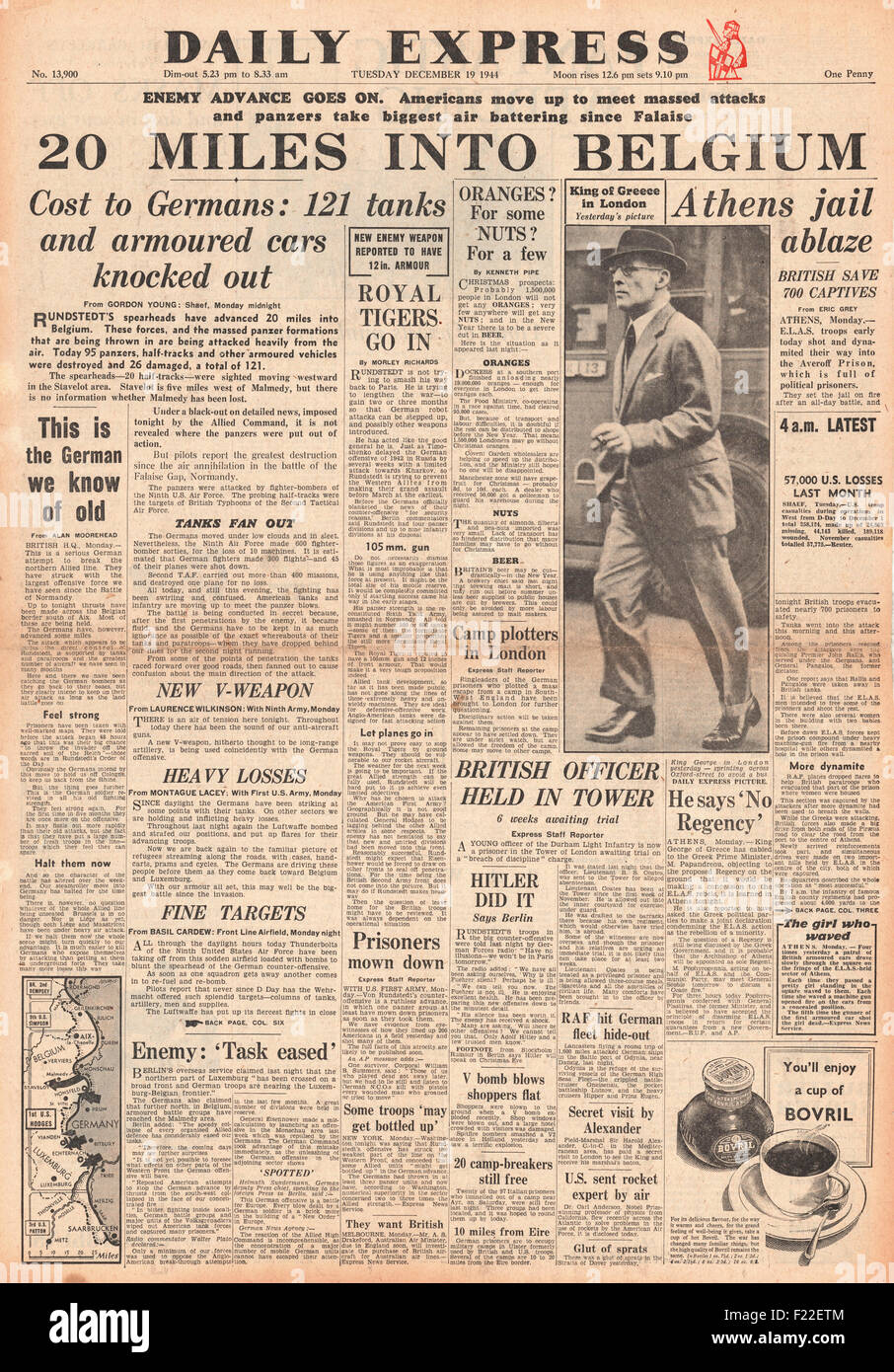 1861 Evening Standard pagina 5 edizione commemorativa del funerale del principe Albert Foto Stock