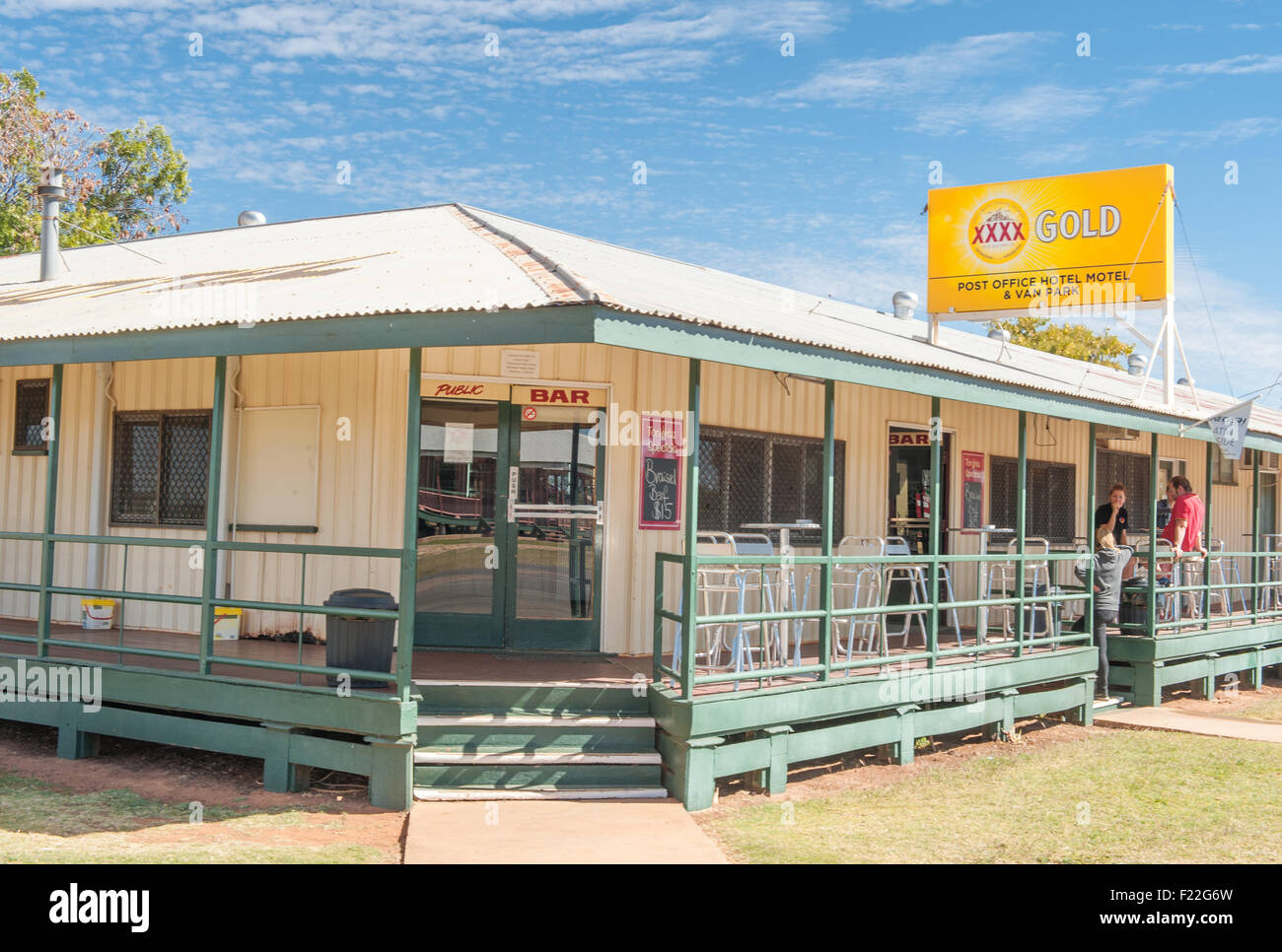 Queensland tradizionali pub al Camooweal, Outback Queensland, Australia Foto Stock