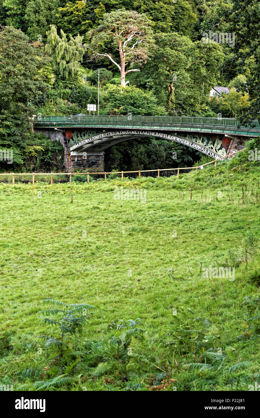 Waterloo Bridge Betws-y-Coed Conwy Valley Snowdonia nel Galles del Nord Regno Unito Foto Stock