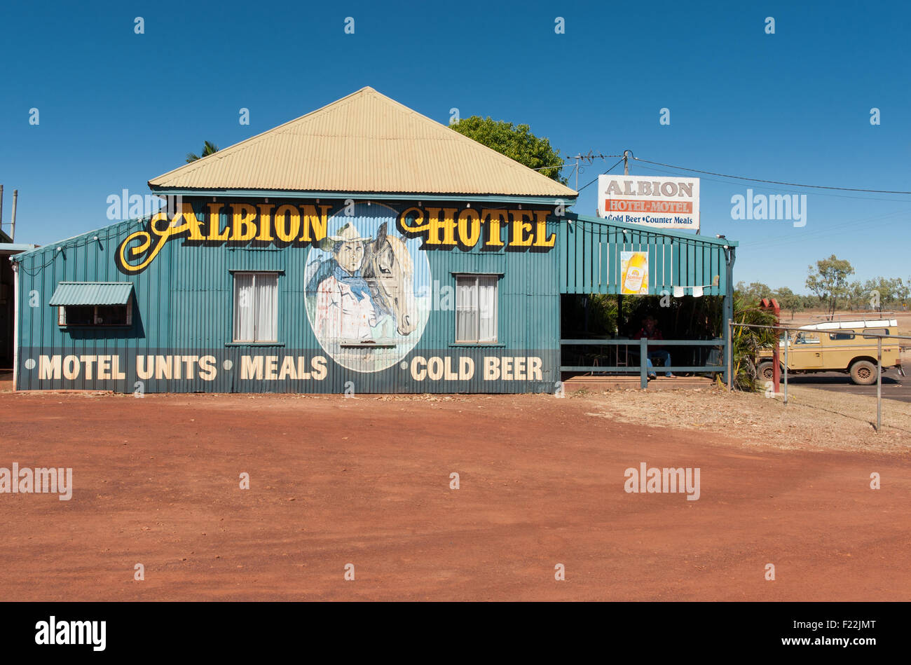 Il tradizionale Queensland " Albion Hotel' in Normanton, paese del Golfo, Australia Foto Stock