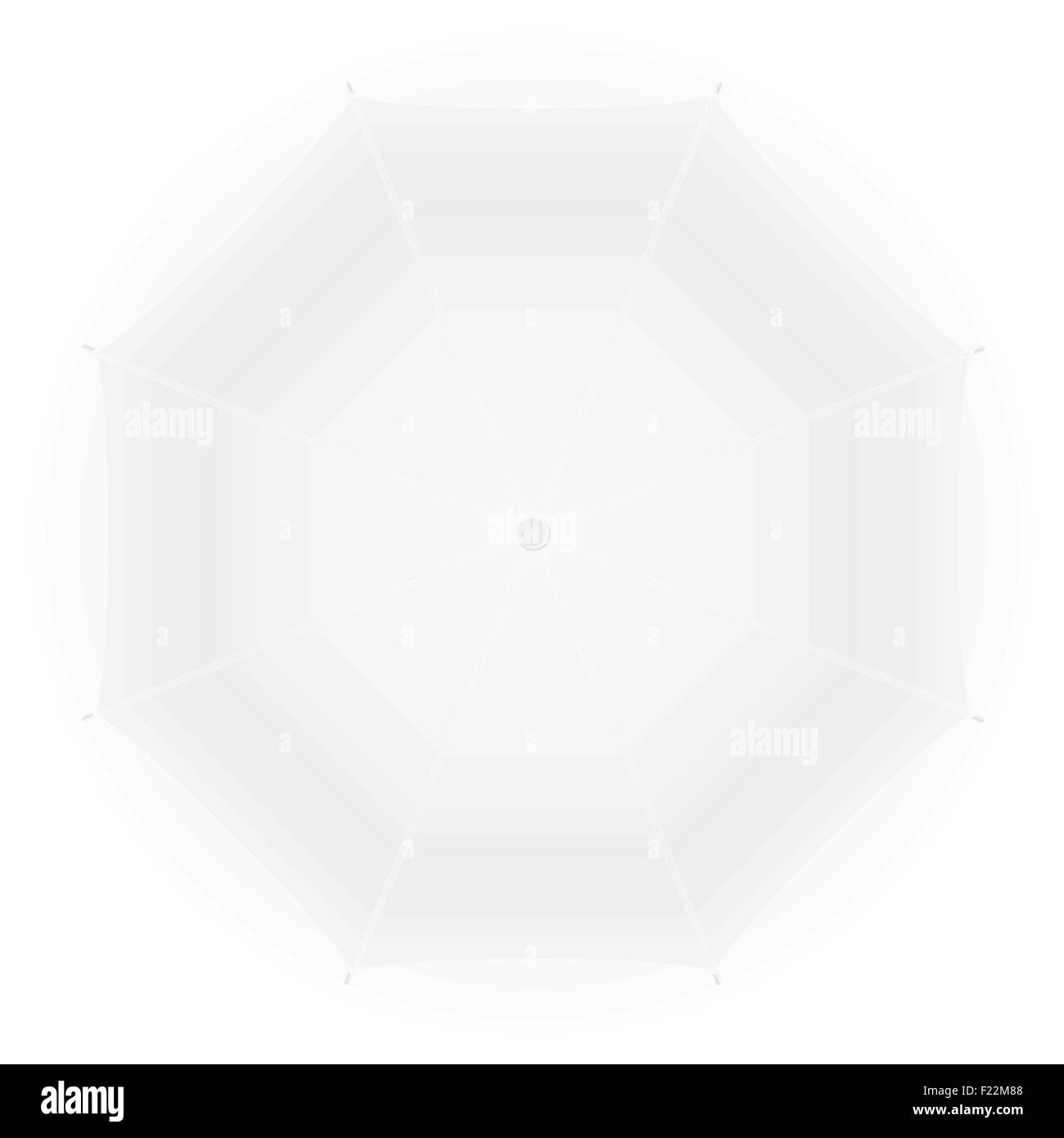 Ombrello bianco illustrazione vettoriale isolato su sfondo Illustrazione Vettoriale