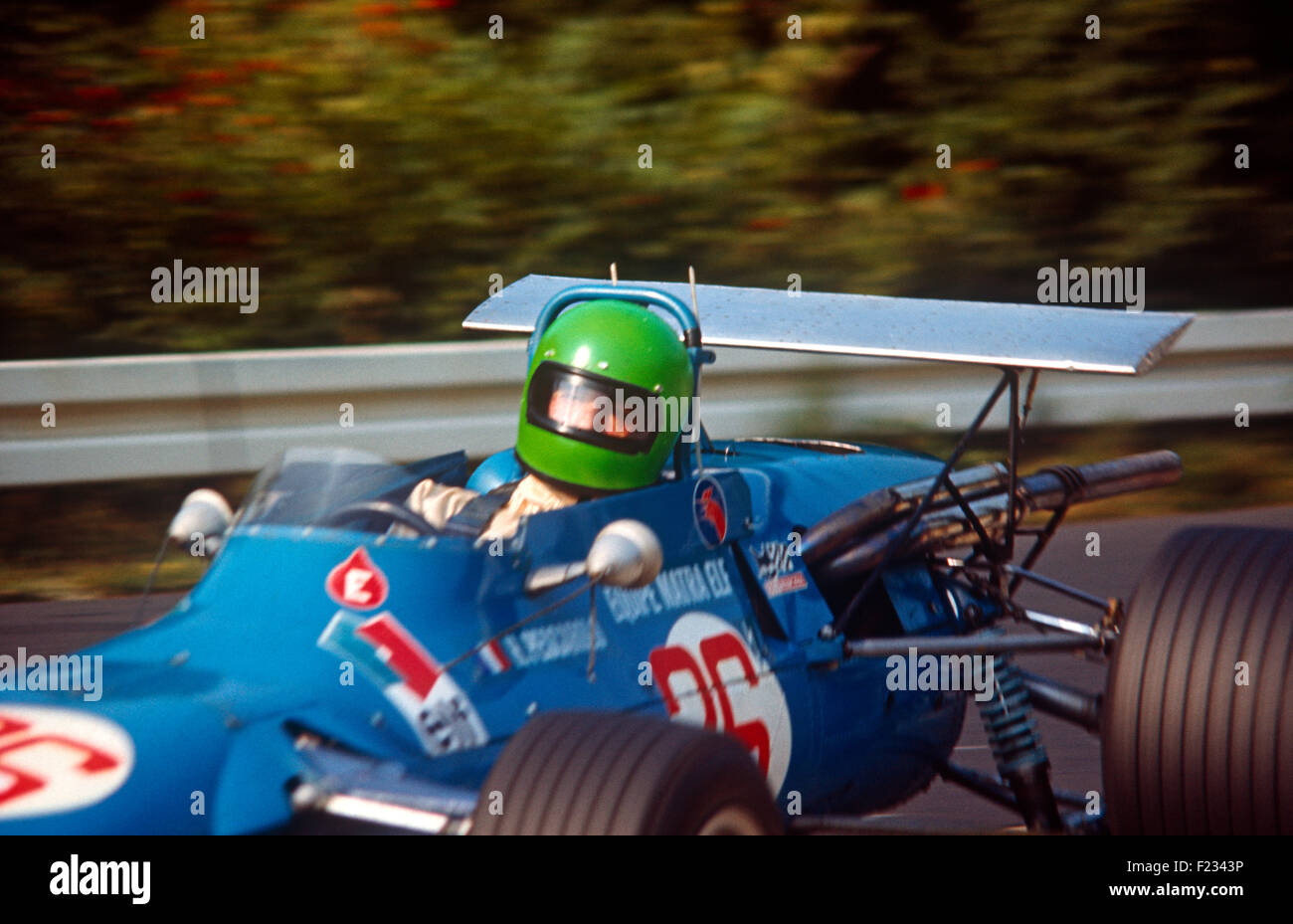 Henri Pescarolo vincendo il GP di Germania F2 in una categoria di Matra MS7, Nurburgring 3 agosto 1969 . Foto Stock