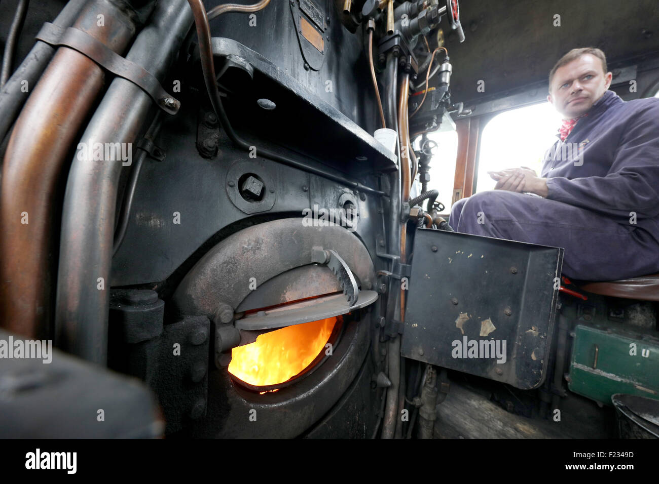 TweedBank, Scotland, Regno Unito. Il 9 settembre, 2015. Scatola di Fuoco sull'Unione del Sud Africa Credito: Mark rosa/Alamy Live News Foto Stock