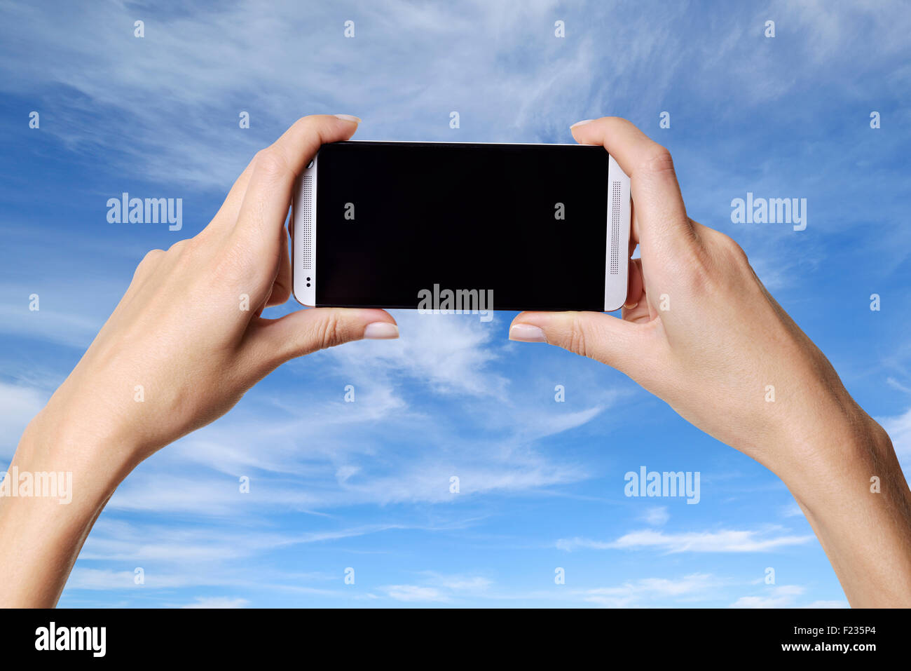 Fotografia dello smartphone Foto Stock