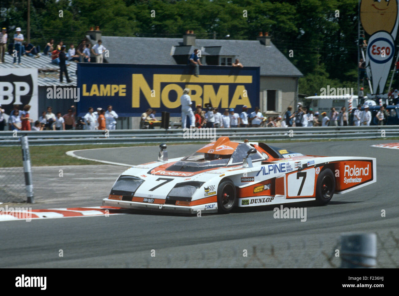 7 Bob Evans e Tony Trimmer Dome di chicane Ford a Le Mans 9 Giugno 1979 Foto Stock