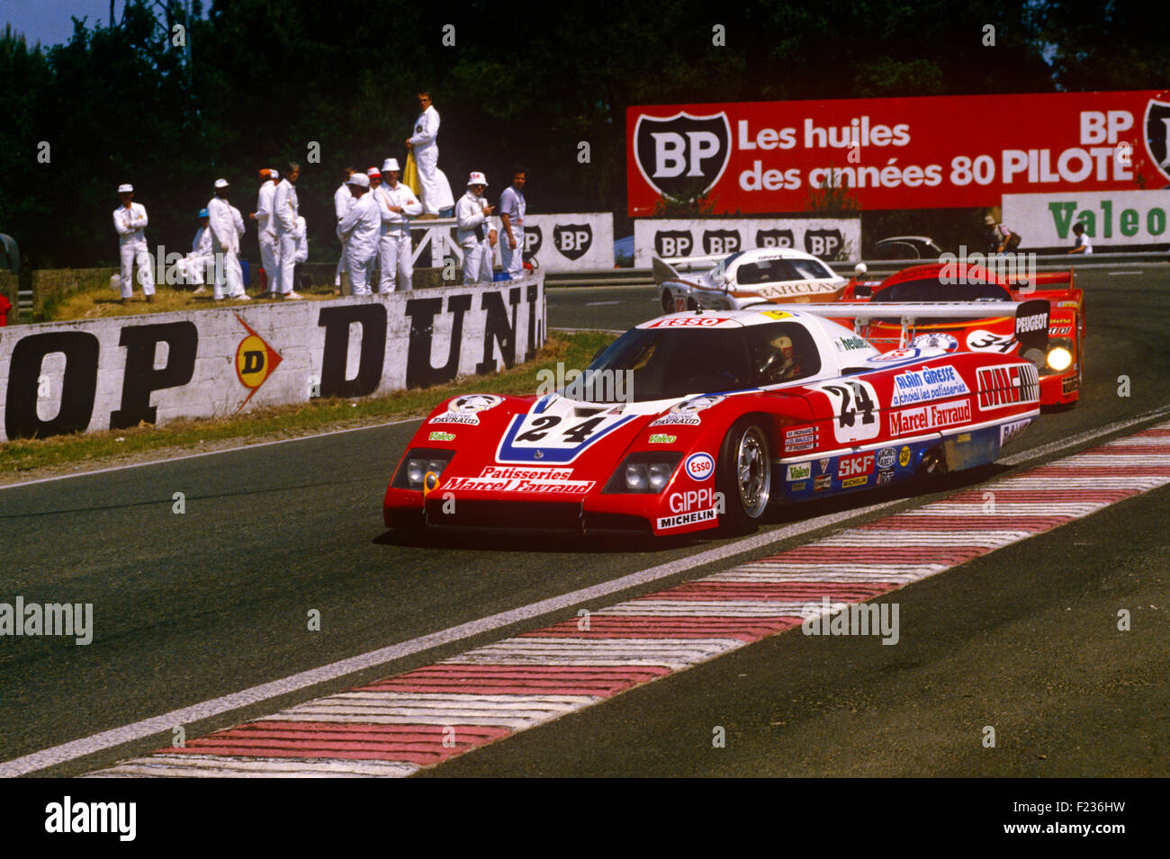 Michel Pignard, Jean-Daniel Raulet e Pascal Pessiot WM P83B a Mulsanne, Le Mans 17 Giugno 1984 Foto Stock