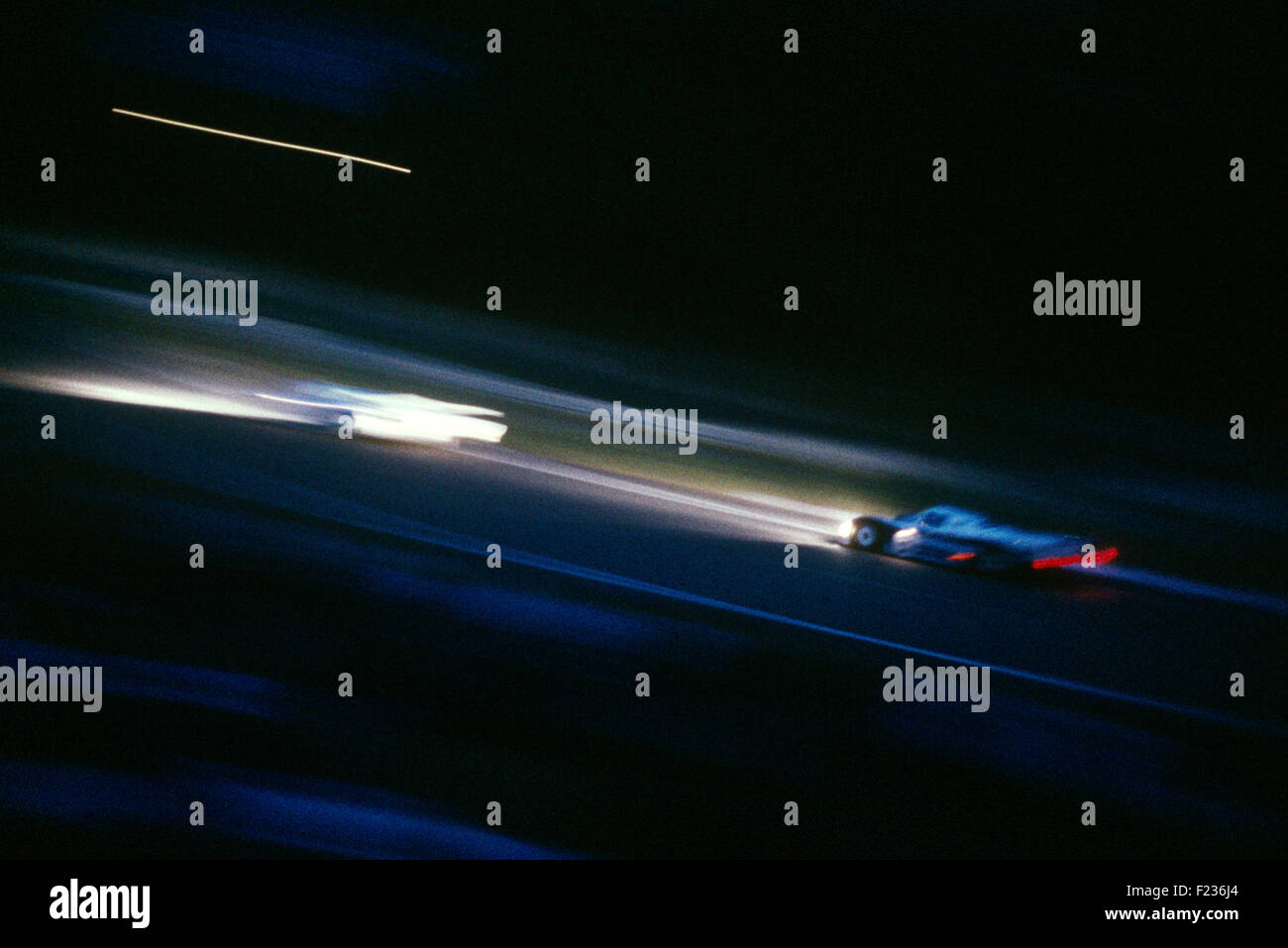 Porsche 956 notte racing Le Mans degli anni ottanta Foto Stock